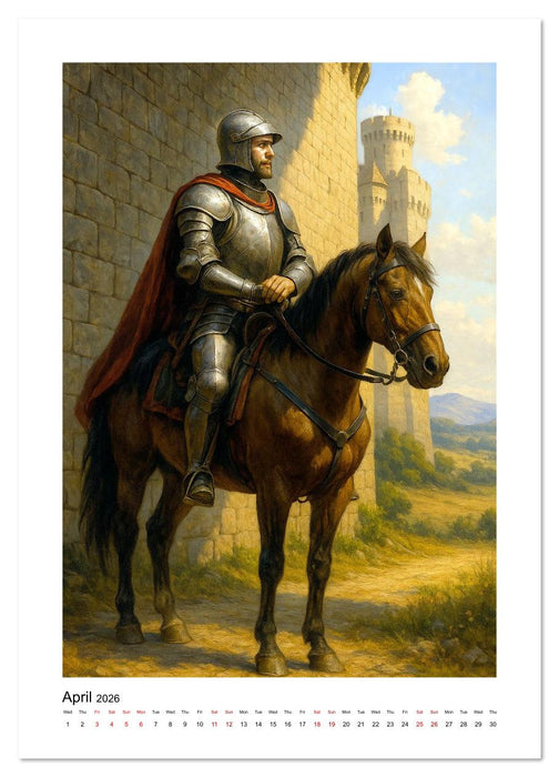 Chivalry Reborn (CALVENDO Monthly Calendar 2026)