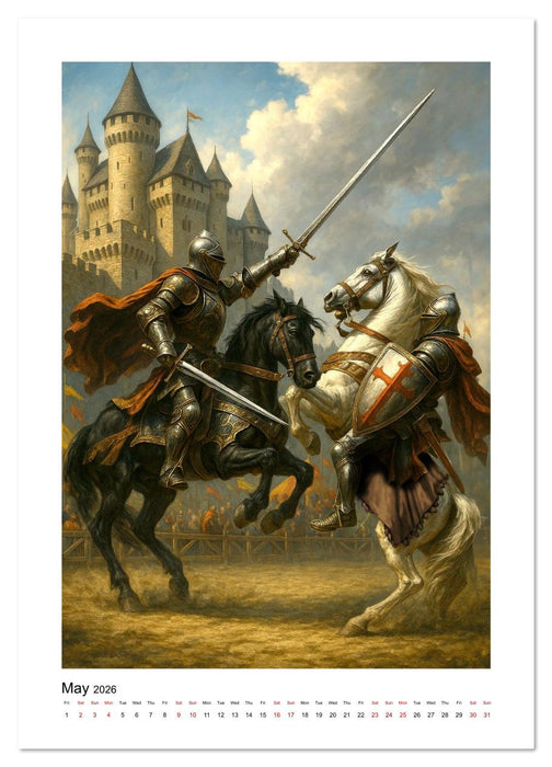 Chivalry Reborn (CALVENDO Monthly Calendar 2026)