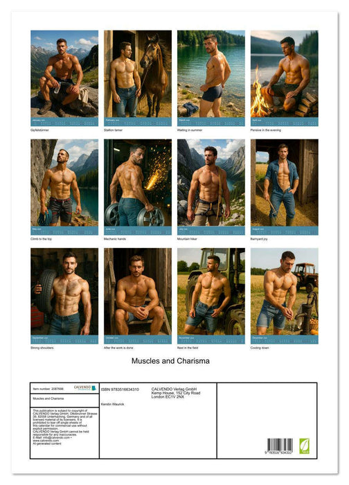 Muscles and Charisma (CALVENDO Monthly Calendar 2026)