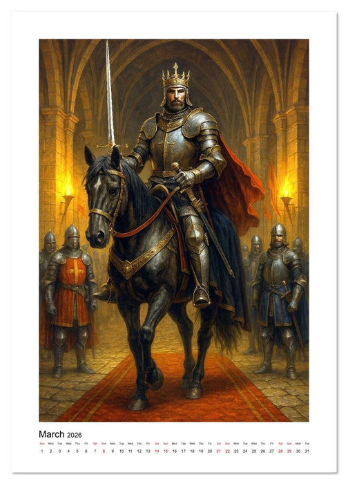 Chivalry Reborn (CALVENDO Premium-Calendar 2026)