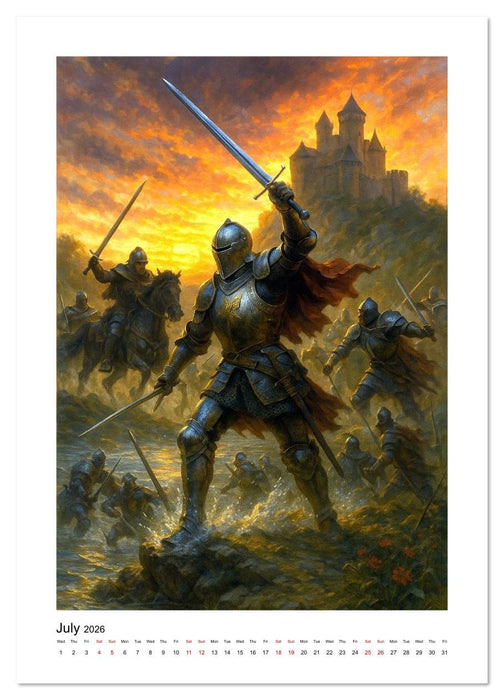 Chivalry Reborn (CALVENDO Premium-Calendar 2026)