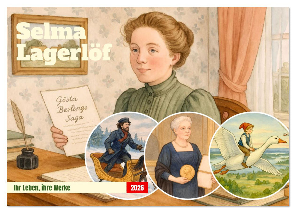 Selma Lagerlöf (CALVENDO Wandkalender 2026)