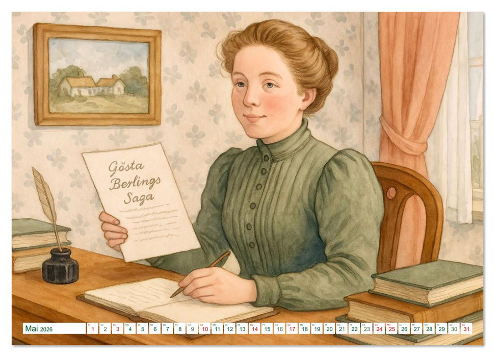 Selma Lagerlöf (CALVENDO Premium Wandkalender 2026)