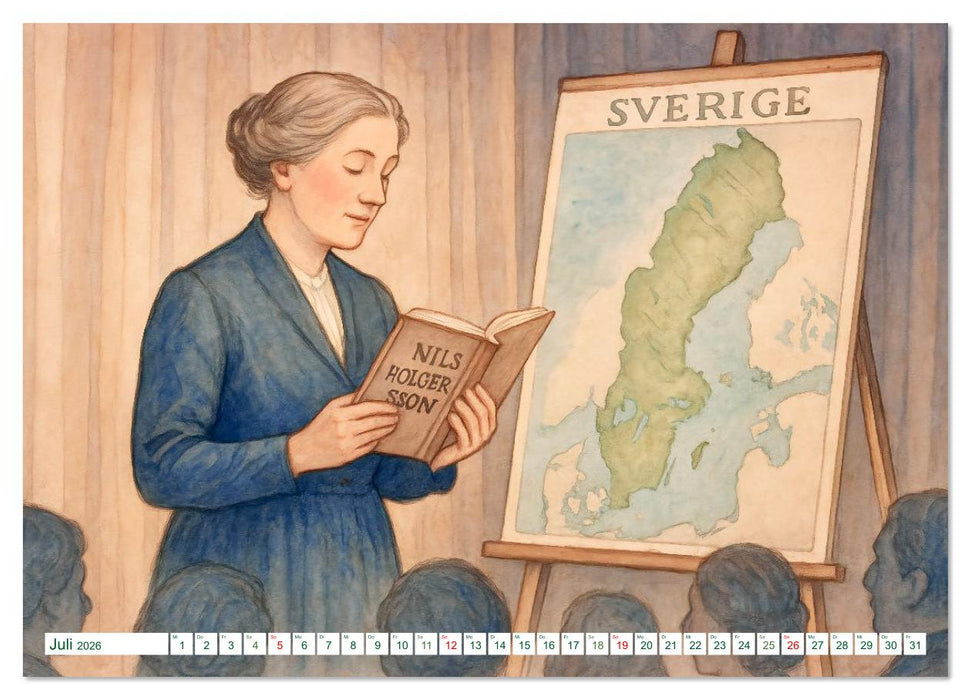 Selma Lagerlöf (CALVENDO Premium Wandkalender 2026)