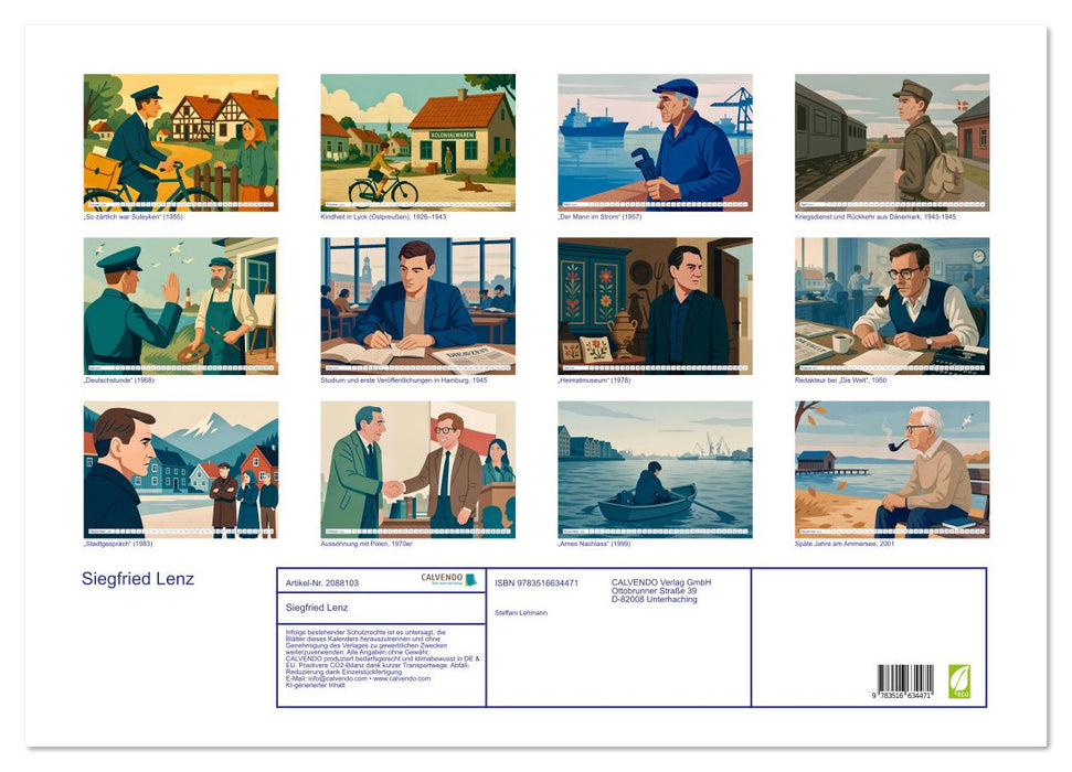 Siegfried Lenz (CALVENDO Wandkalender 2026)