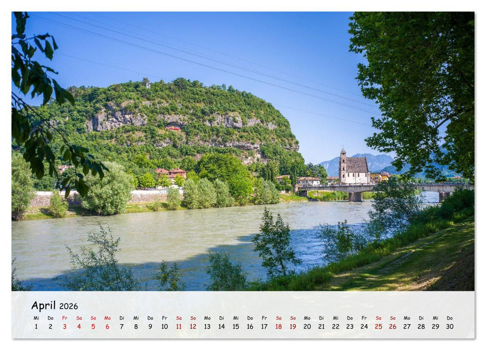 Trient - Hauptstadt des Trentino (CALVENDO Wandkalender 2026)