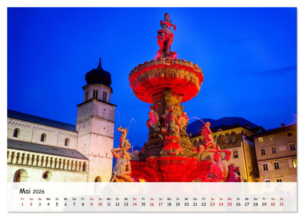 Trient - Hauptstadt des Trentino (CALVENDO Wandkalender 2026)