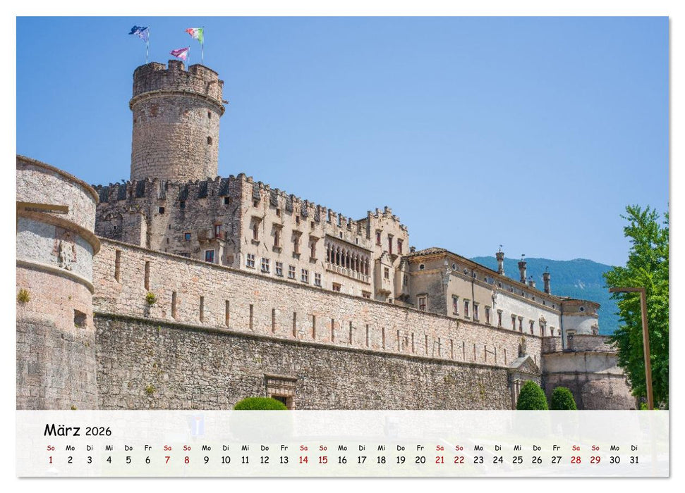 Trient - Hauptstadt des Trentino (CALVENDO Premium Wandkalender 2026)