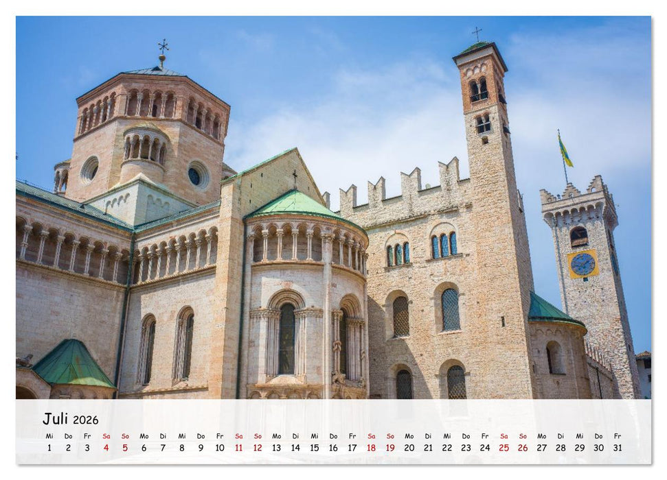 Trient - Hauptstadt des Trentino (CALVENDO Premium Wandkalender 2026)