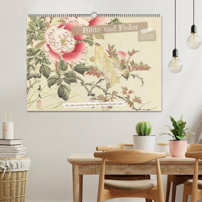 Blüte und Feder (CALVENDO Wandkalender 2026)