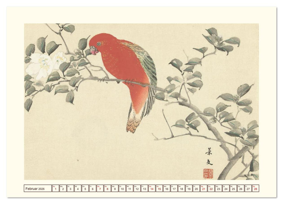 Blüte und Feder (CALVENDO Wandkalender 2026)