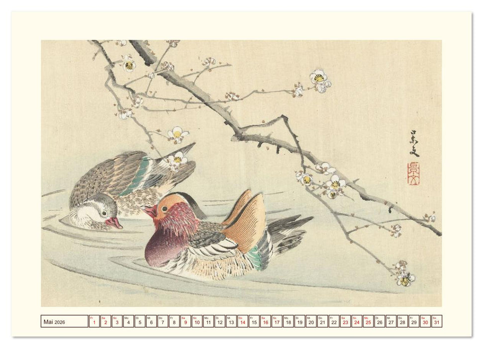 Blüte und Feder (CALVENDO Wandkalender 2026)