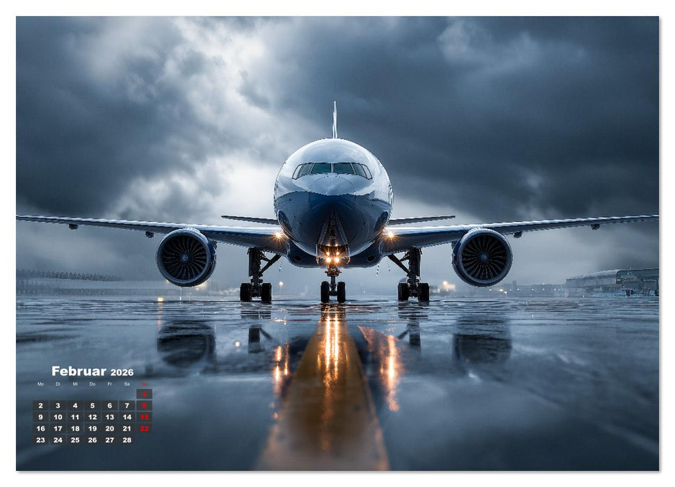 Flugzeuge hautnah - Flugzeugkalender für Flugzeugliebhaber (CALVENDO Wandkalender 2026)