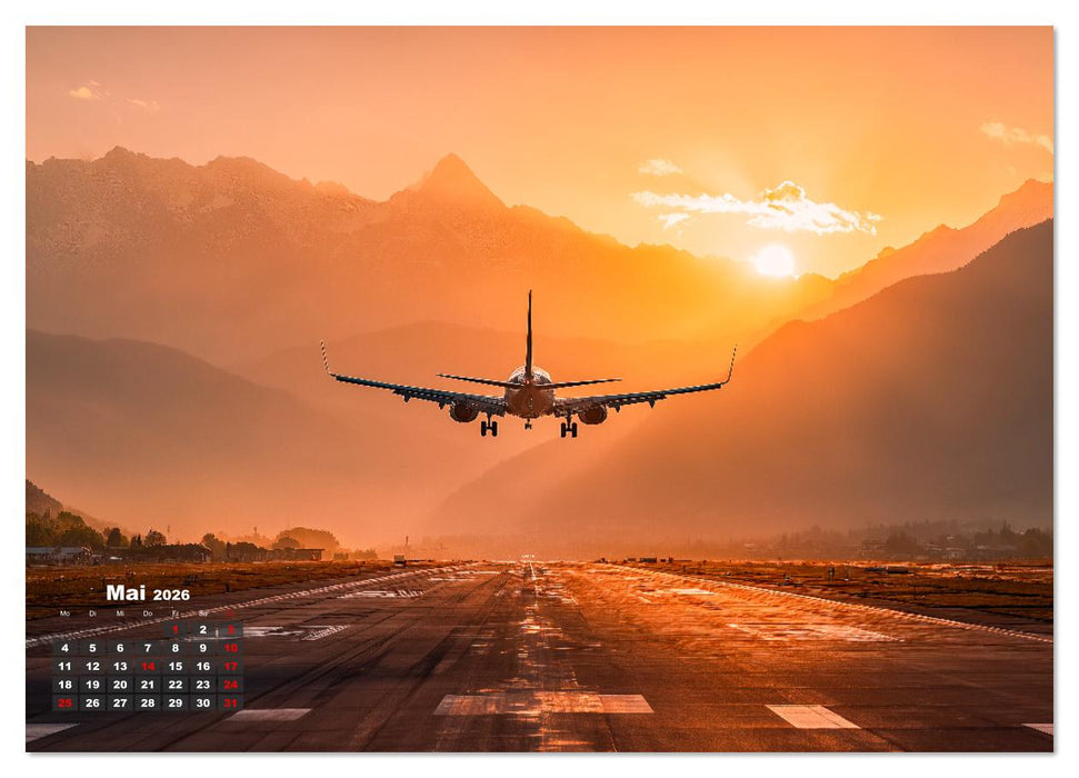 Flugzeuge hautnah - Flugzeugkalender für Flugzeugliebhaber (CALVENDO Wandkalender 2026)