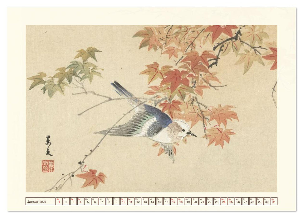 Blüte und Feder (CALVENDO Premium Wandkalender 2026)