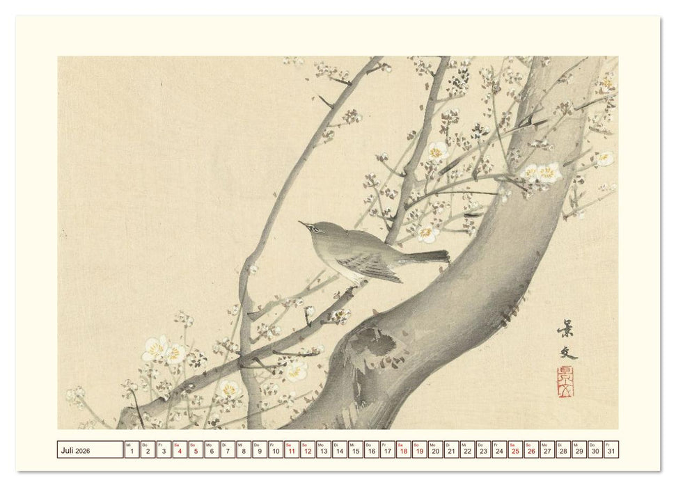 Blüte und Feder (CALVENDO Premium Wandkalender 2026)