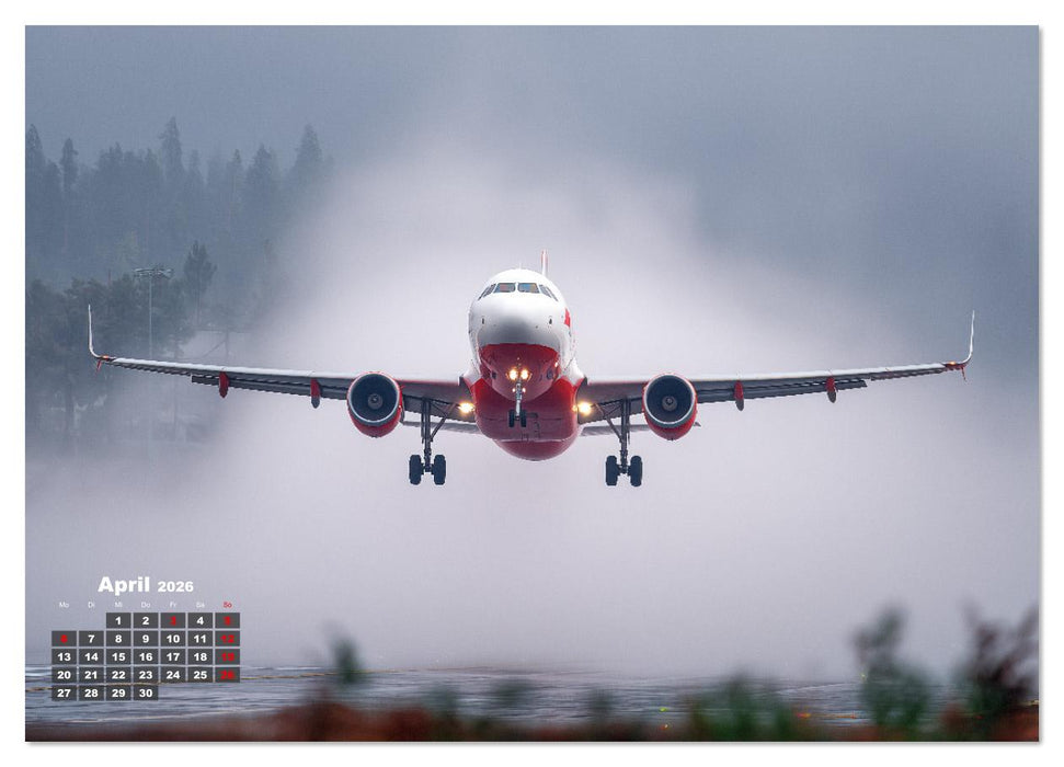 Flugzeuge hautnah - Flugzeugkalender für Flugzeugliebhaber (CALVENDO Premium Wandkalender 2026)