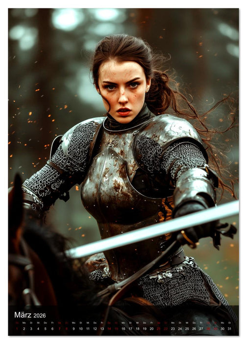 Hübsche Ritter (CALVENDO Wandkalender 2026)