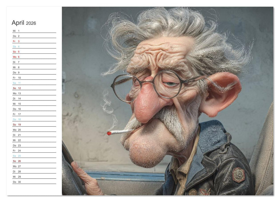 Arbeiten bis der Rollator funkt! (CALVENDO Wandkalender 2026)