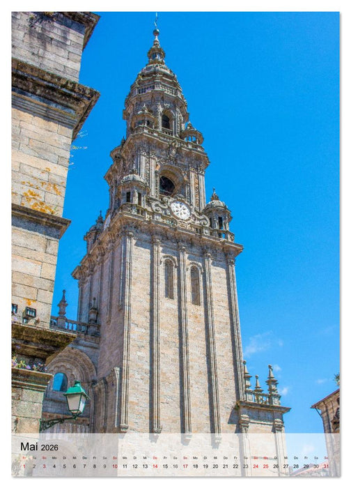 Santiago de Compostela – Glanz vergangener Jahrhunderte (CALVENDO Wandkalender 2026)