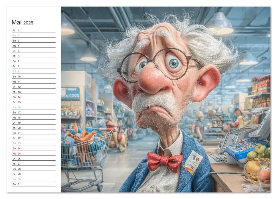 Arbeiten bis der Rollator funkt! (CALVENDO Premium Wandkalender 2026)