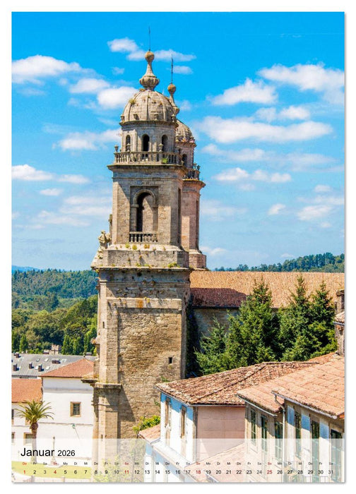 Santiago de Compostela – Glanz vergangener Jahrhunderte (CALVENDO Premium Wandkalender 2026)