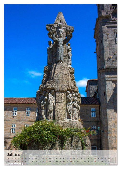 Santiago de Compostela – Glanz vergangener Jahrhunderte (CALVENDO Premium Wandkalender 2026)