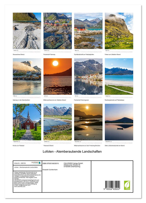 Lofoten - Atemberaubende Landschaften (CALVENDO Premium Wandkalender 2026)