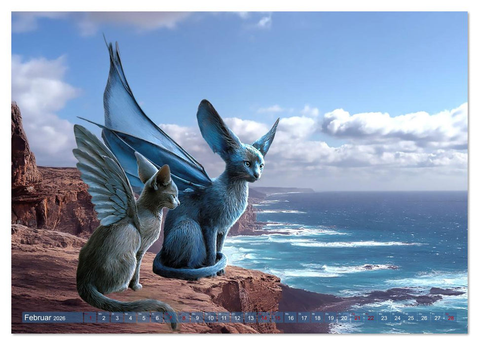 Fabelhafte Kreaturen vom Tintenmeer (CALVENDO Premium Wandkalender 2026)