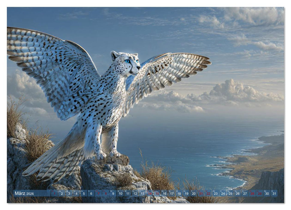 Fabelhafte Kreaturen vom Tintenmeer (CALVENDO Premium Wandkalender 2026)