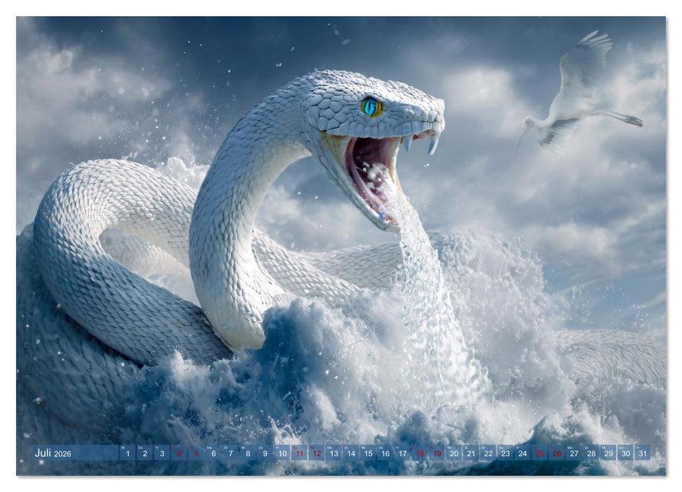 Fabelhafte Kreaturen vom Tintenmeer (CALVENDO Premium Wandkalender 2026)