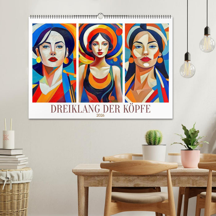 Dreiklang der Köpfe (CALVENDO Wandkalender 2026)