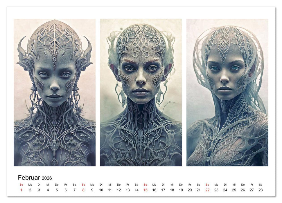 Dreiklang der Köpfe (CALVENDO Wandkalender 2026)