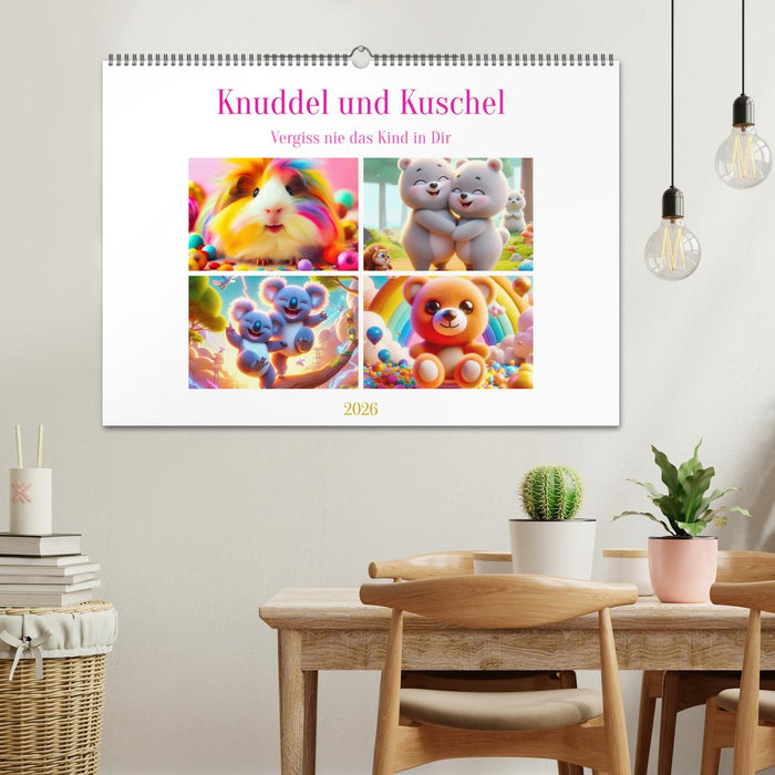 Knuddel und Kuschel (CALVENDO Wandkalender 2026)