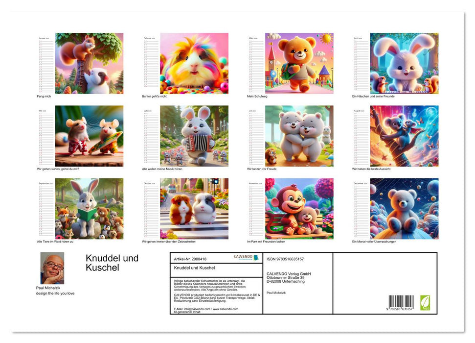 Knuddel und Kuschel (CALVENDO Wandkalender 2026)