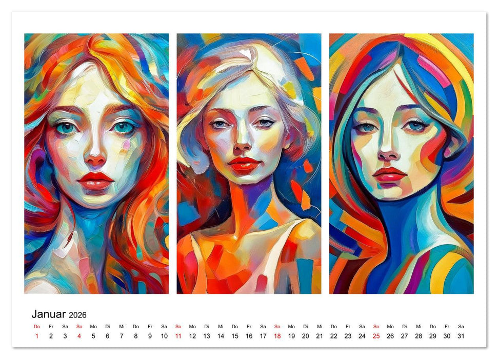 Dreiklang der Köpfe (CALVENDO Premium Wandkalender 2026)