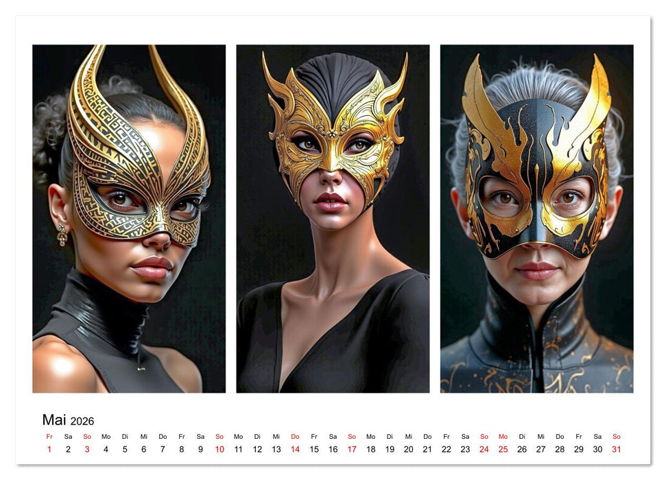 Dreiklang der Köpfe (CALVENDO Premium Wandkalender 2026)