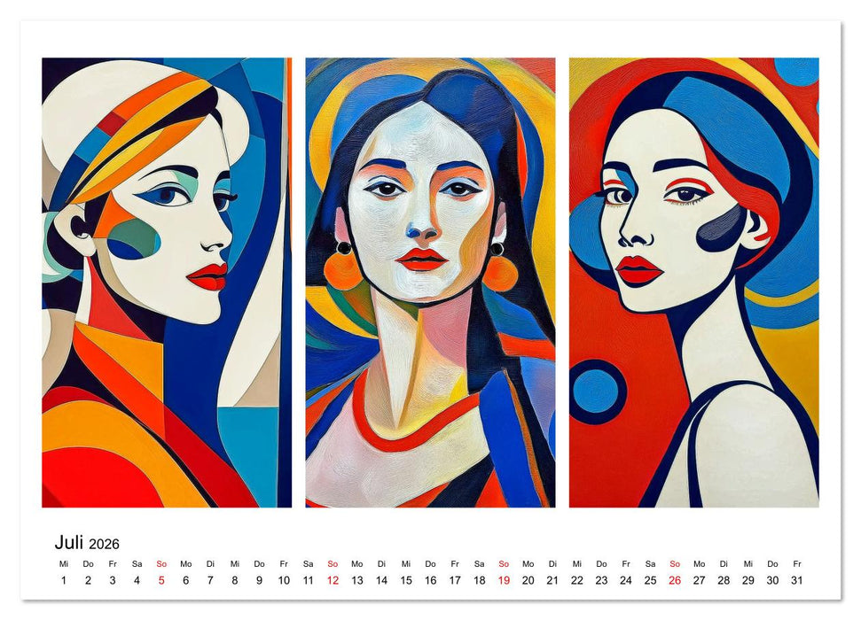 Dreiklang der Köpfe (CALVENDO Premium Wandkalender 2026)