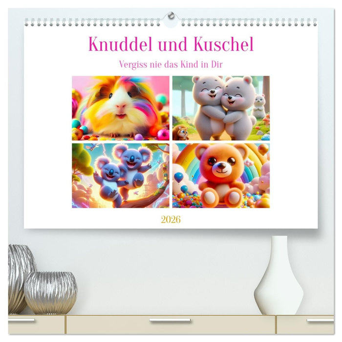 Knuddel und Kuschel (CALVENDO Premium Wandkalender 2026)