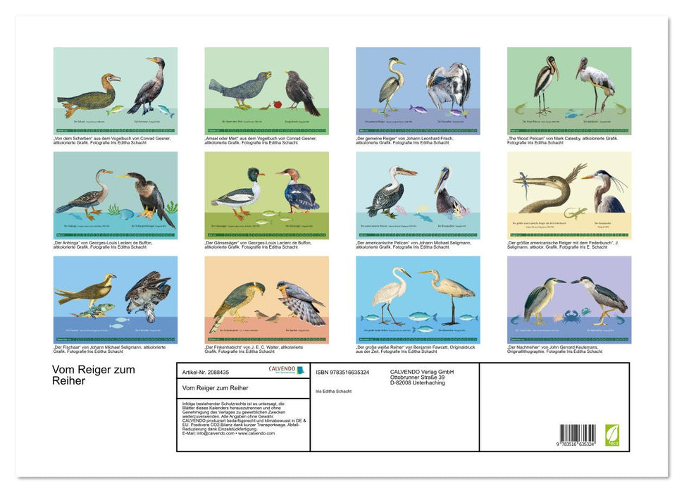 Vom Reiger zum Reiher (CALVENDO Wandkalender 2026)