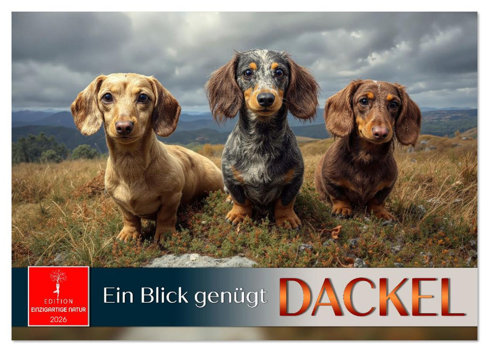 Dackel - ein Blick genügt (CALVENDO Wandkalender 2026)