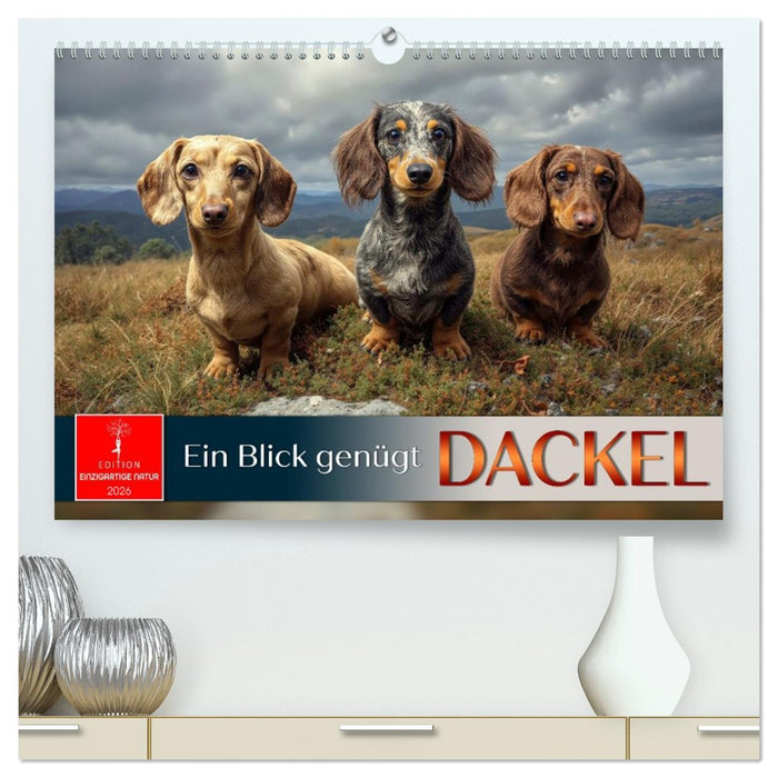 Dackel - ein Blick genügt (CALVENDO Premium Wandkalender 2026)