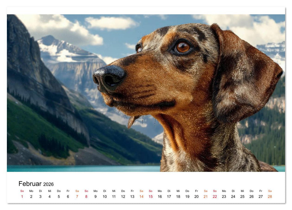 Dackel - ein Blick genügt (CALVENDO Premium Wandkalender 2026)