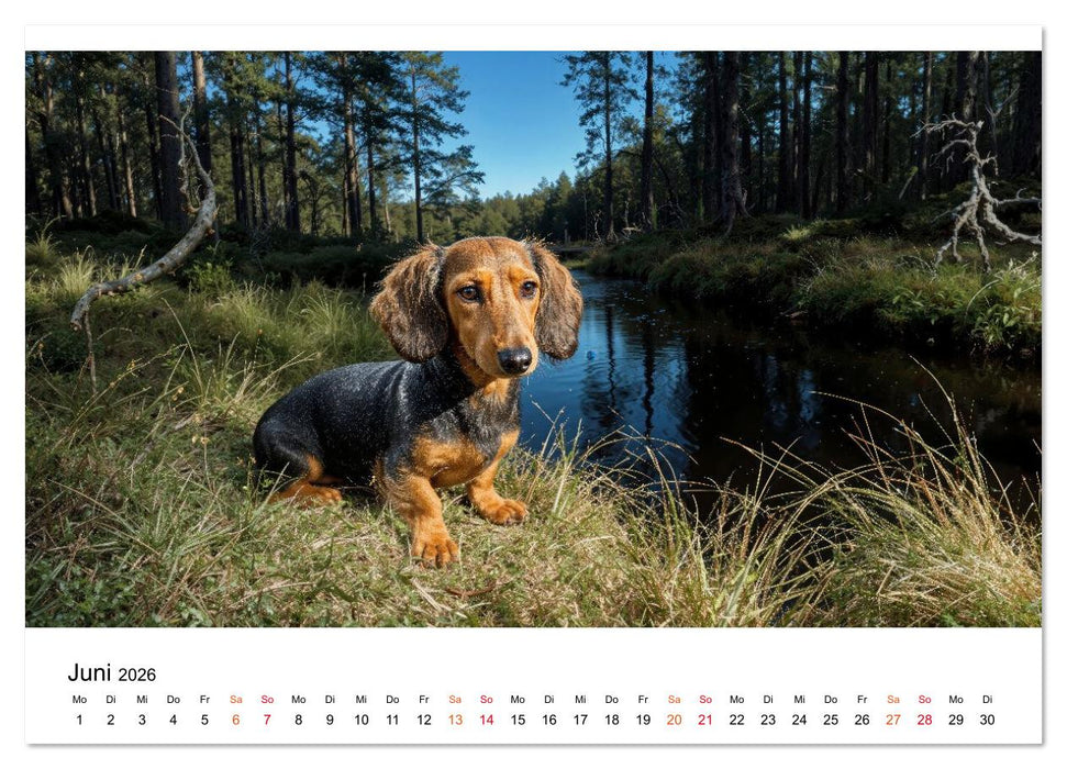 Dackel - ein Blick genügt (CALVENDO Premium Wandkalender 2026)