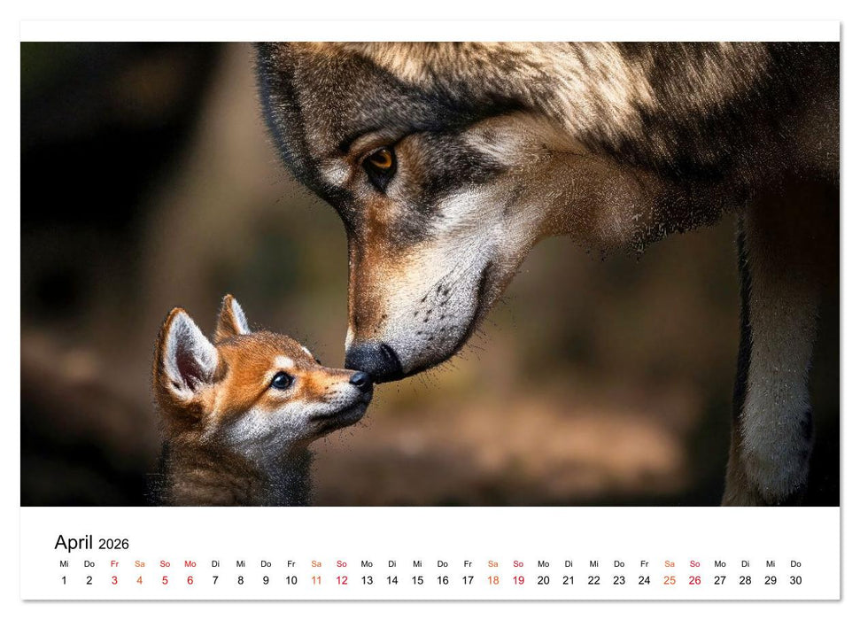 Im Reich der Wölfe (CALVENDO Wandkalender 2026)