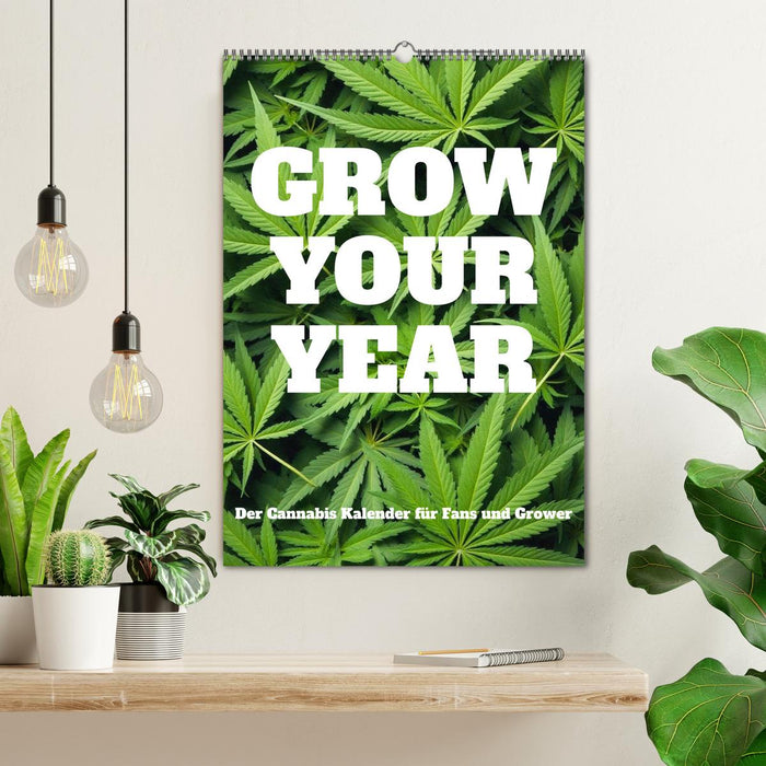 Grow your Year - Der Cannabis Kalender für Fans und Grower (CALVENDO Wandkalender 2026)