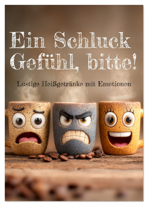 Ein Schluck Gefühl, bitte! - Lustige Heißgetränke mit Emotionen (CALVENDO Wandkalender 2026)
