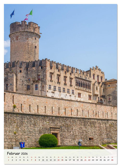 Trient - Die glückliche Stadt zwischen Dolomiten und Gardasee (CALVENDO Premium Wandkalender 2026)