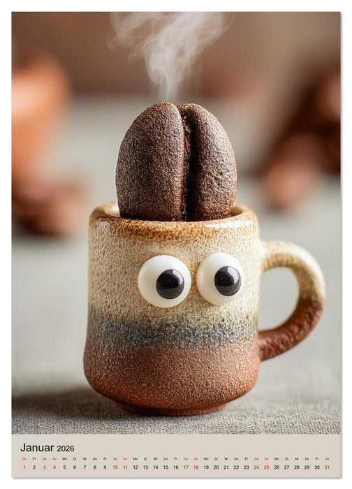 Ein Schluck Gefühl, bitte! - Lustige Heißgetränke mit Emotionen (CALVENDO Premium Wandkalender 2026)