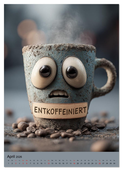 Ein Schluck Gefühl, bitte! - Lustige Heißgetränke mit Emotionen (CALVENDO Premium Wandkalender 2026)